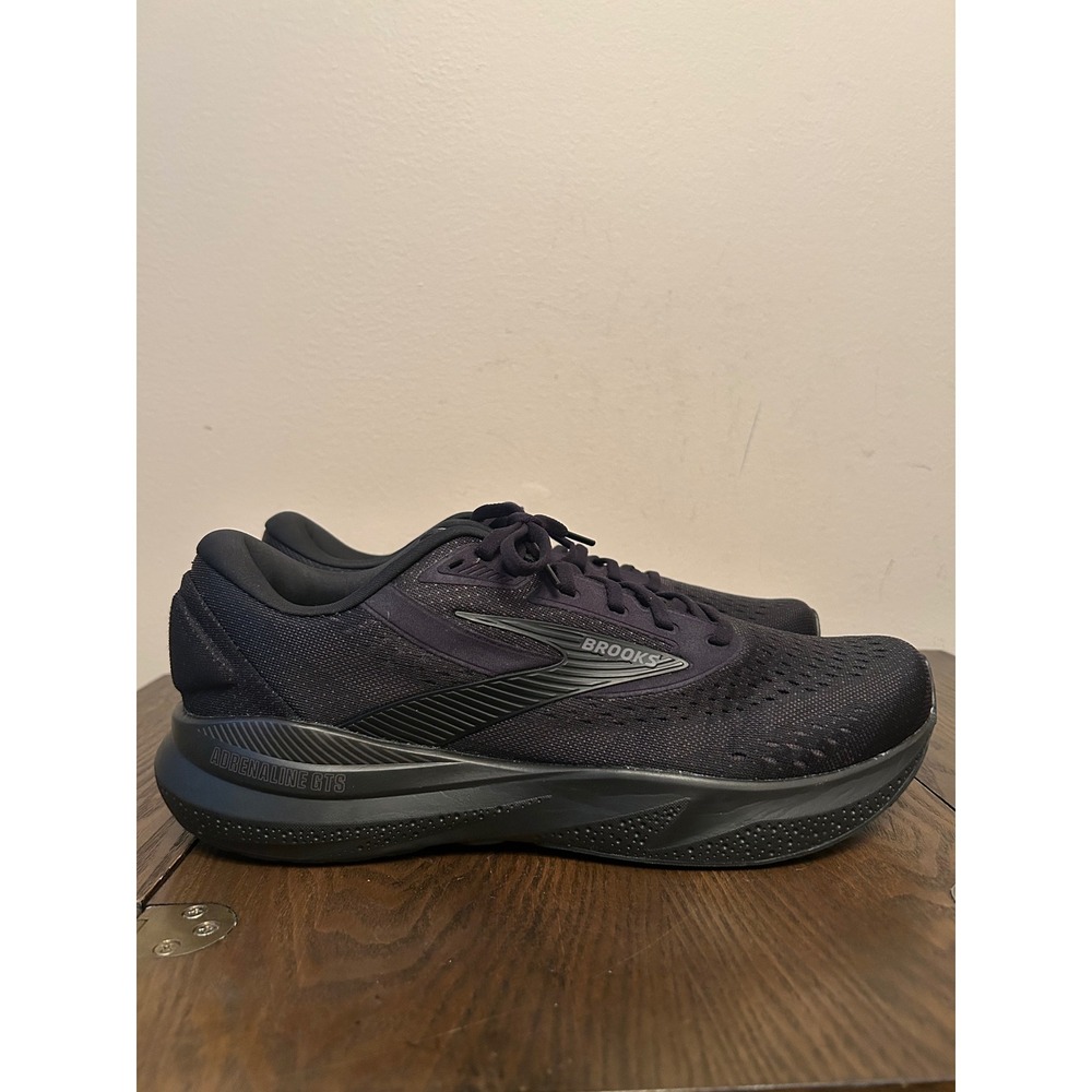 Brooks Adrenaline GTS 24 Men's Running Shoes Size 11.5 2E wide Black Ebony